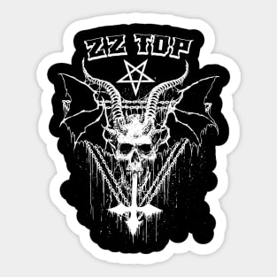 Zz top metal Sticker